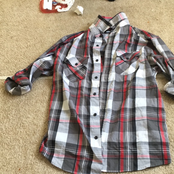 Airwalk plaid button up - Picture 2 of 3
